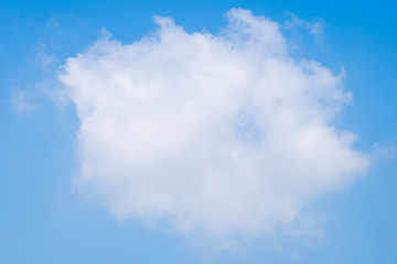 White cloud in the blue sky