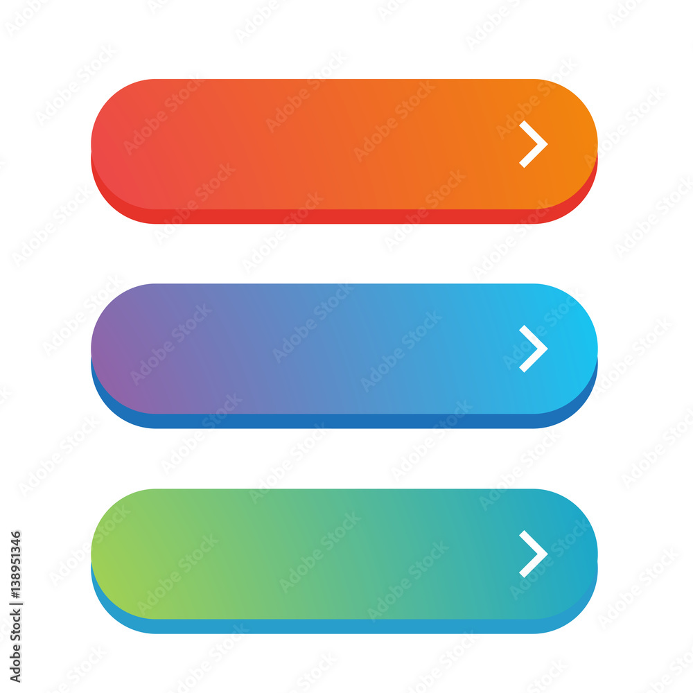 Poster empty web button vector