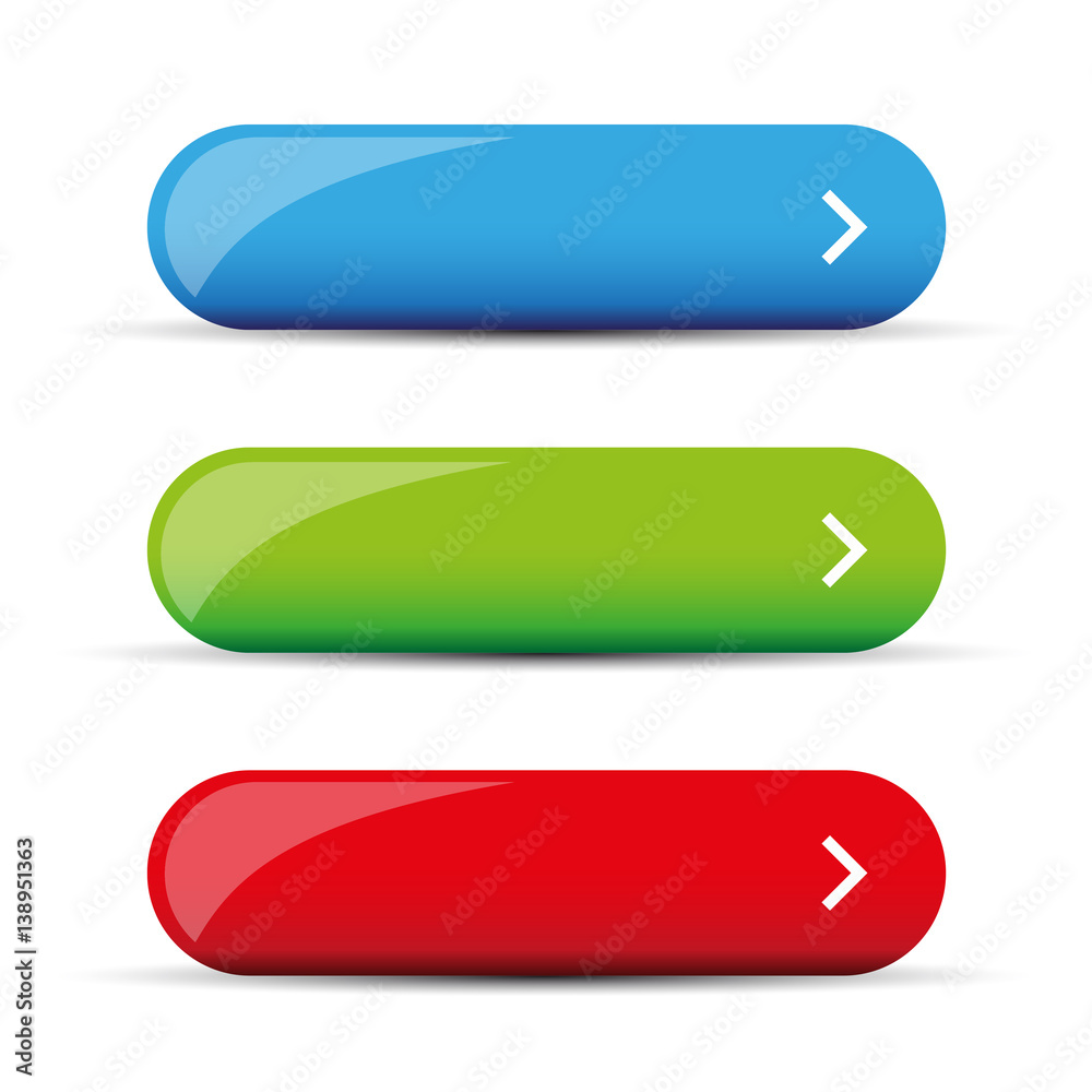 Poster empty web button vector