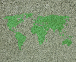 green world map