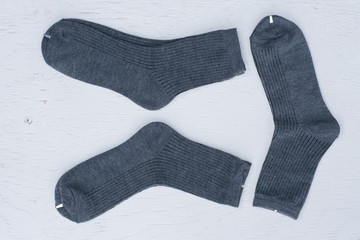 Sock stripes,Socks on wooden background,Sock for businessman,