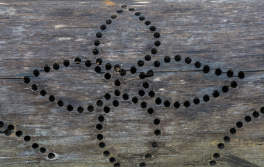 Screw holes on  bamboo