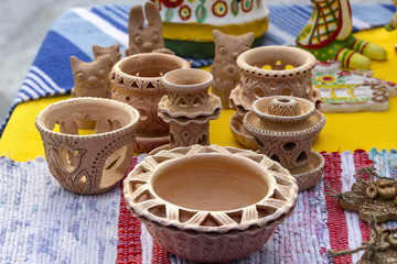 Trade pottery at the fair