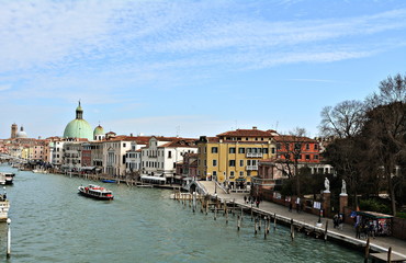 Fototapeta na wymiar The big canal of Venice, Italy