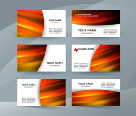 business card layout template set31