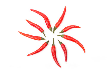 chili pepper isolated on a white background