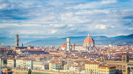 Fototapeta na wymiar View in Florence, Tuscany, Italy