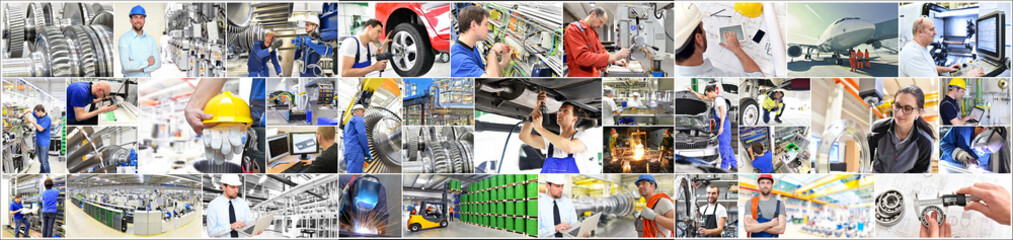 Arbeit in der Industrie und Handwerk, Personen und Interieur // Work in industry and crafts, people...