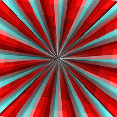 абстрактный фон  в красных и синих тонах  в виде лучей  и свечения        