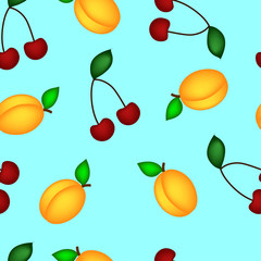 Obraz premium Apricot and cherry&nbsp;