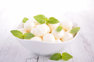 mozzarella and basil