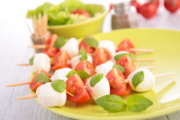 tomato and mozzarella