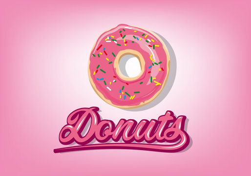 Illustrazione ciambella Donuts 