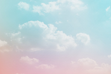 cloud and sky with grunge paper texture