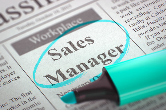 We are Hiring Sales Manager. 3D.