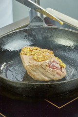 cook roasts meat in a frying pan series full of recipes