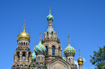 Fototapeta na wymiar Church of the Savior on Blood, Saint Petersburg, Russia