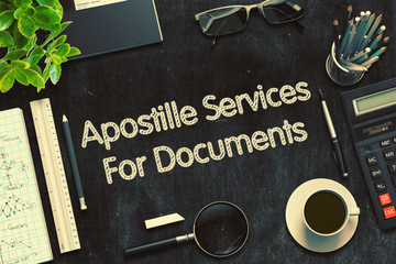 Apostille Services For Documents Concept. 3D render.