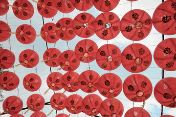 Red lantern / View of red lantern for chinese new year.