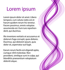 Abstract background with purple waves