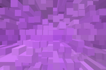 purple cube geometric background