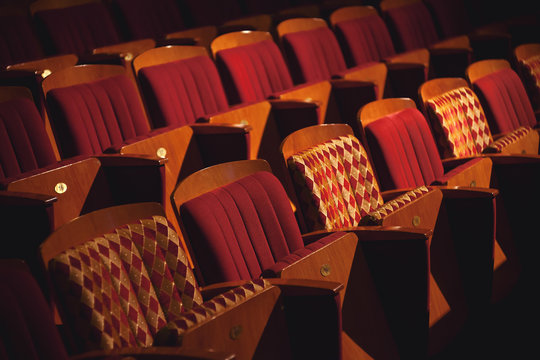 Rows of Theater Seats