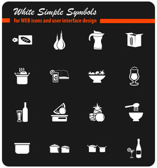 food and kitchen icon set