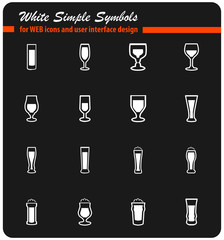 glasses icon set