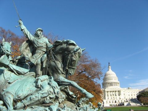 Ulysses S. Grant Memorial at United States Capitol Building Washington DC
