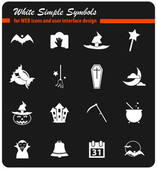 halloween icon set