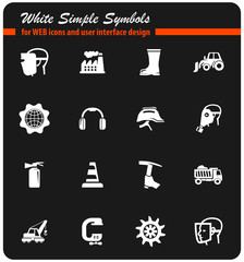 industrial icon set