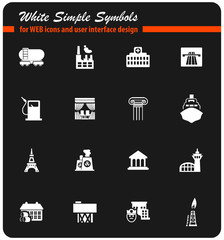 infrastructure icon set