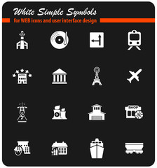 infrastructure icon set