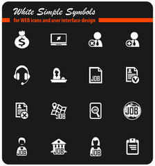 job search icon set