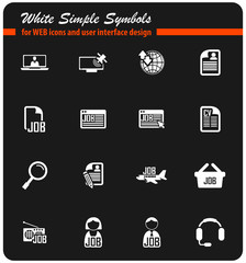 job search icon set