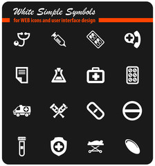 medical icon set