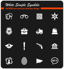 police icon set