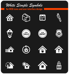 real estate icon set