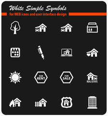 real estate icon set
