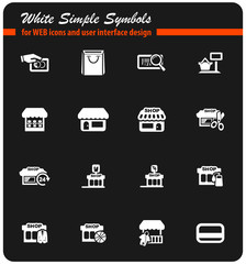 shop icon set