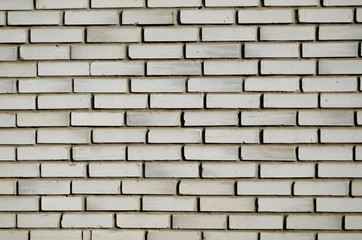 Wall from a white silicate brick