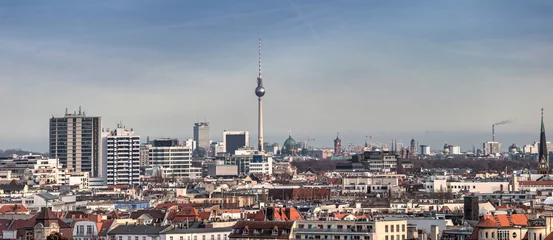 Schilderijen op glas Berlin skyline Panorama © Katja Xenikis