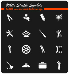 work tools icon set