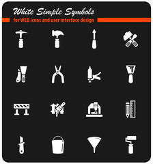 work tools icon set