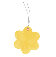 Anhänger Schild gelbe Blume 