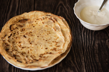 Fried tasty pancakes