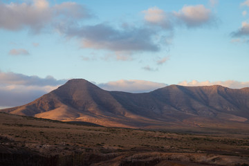 Fuerteventura Island volcanic landscape