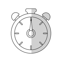 chronometer device icon over white background. vector illustration