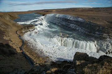 Cascade d'eau en Islande