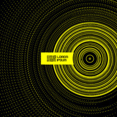 Array with Particles. Abstract Dynamic Background. © Login